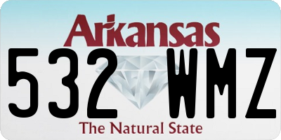 AR license plate 532WMZ