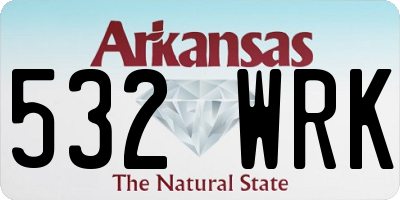 AR license plate 532WRK