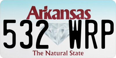 AR license plate 532WRP