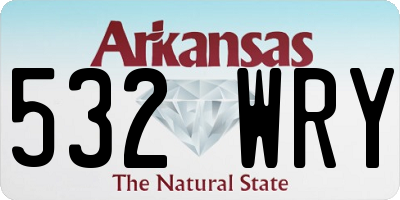 AR license plate 532WRY