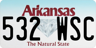 AR license plate 532WSC