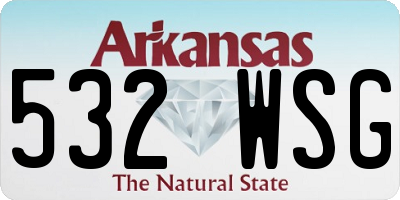 AR license plate 532WSG