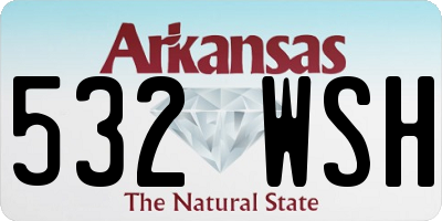 AR license plate 532WSH