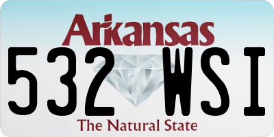 AR license plate 532WSI