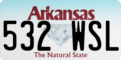AR license plate 532WSL