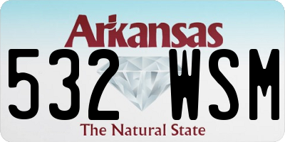AR license plate 532WSM