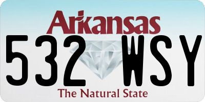 AR license plate 532WSY