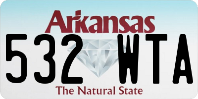 AR license plate 532WTA