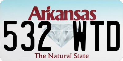 AR license plate 532WTD