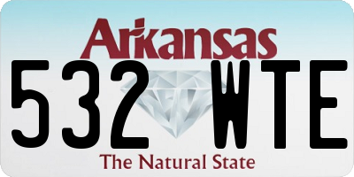 AR license plate 532WTE
