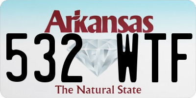 AR license plate 532WTF