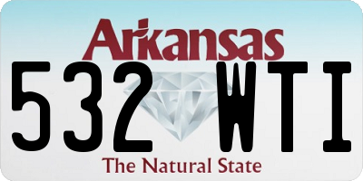 AR license plate 532WTI
