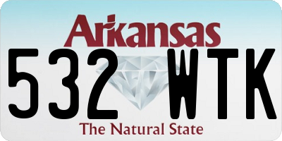 AR license plate 532WTK