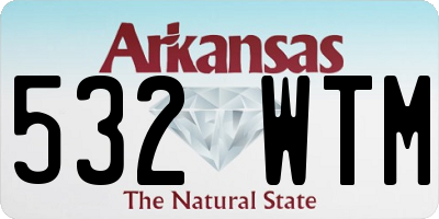 AR license plate 532WTM