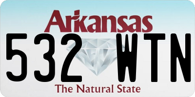 AR license plate 532WTN