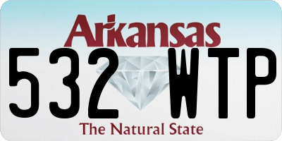 AR license plate 532WTP