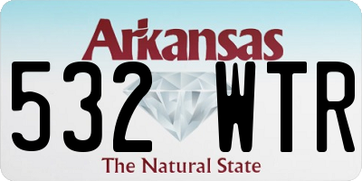 AR license plate 532WTR