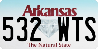 AR license plate 532WTS