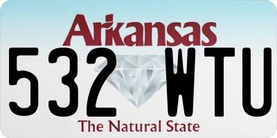AR license plate 532WTU