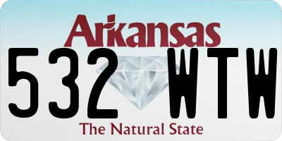 AR license plate 532WTW