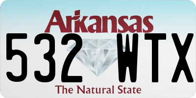 AR license plate 532WTX