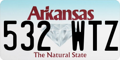 AR license plate 532WTZ