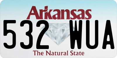 AR license plate 532WUA