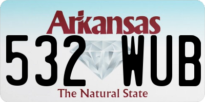 AR license plate 532WUB