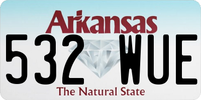 AR license plate 532WUE