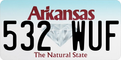 AR license plate 532WUF