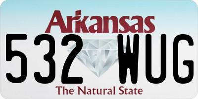 AR license plate 532WUG