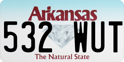 AR license plate 532WUT