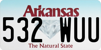 AR license plate 532WUU