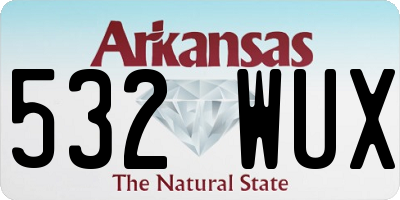 AR license plate 532WUX