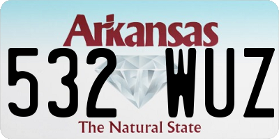 AR license plate 532WUZ