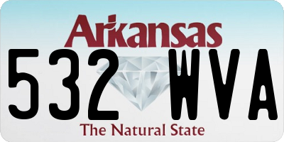 AR license plate 532WVA