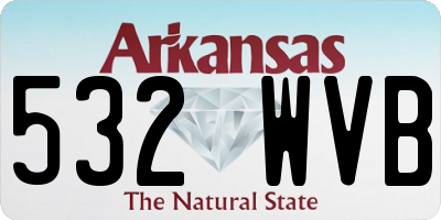 AR license plate 532WVB