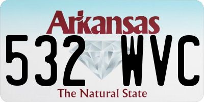 AR license plate 532WVC