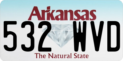 AR license plate 532WVD