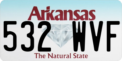 AR license plate 532WVF