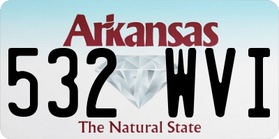 AR license plate 532WVI