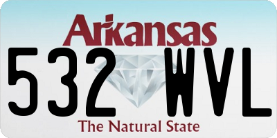 AR license plate 532WVL