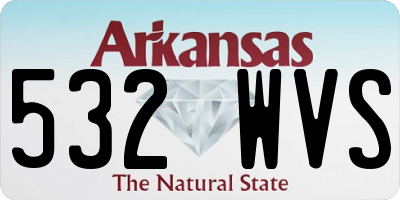 AR license plate 532WVS