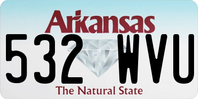 AR license plate 532WVU