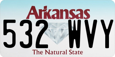 AR license plate 532WVY