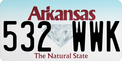 AR license plate 532WWK