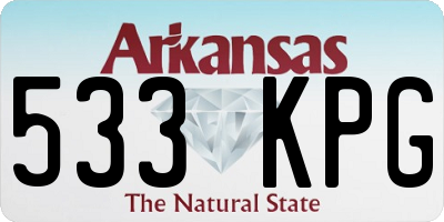 AR license plate 533KPG