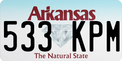 AR license plate 533KPM