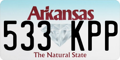 AR license plate 533KPP