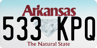 AR license plate 533KPQ